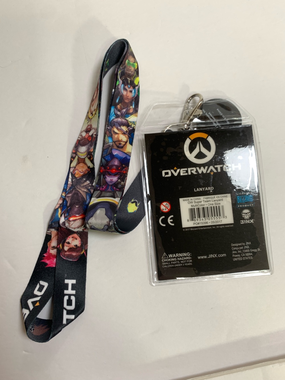 Blizzard Overwatch Super Team Lanyard with Badge Holder - Multicolor New